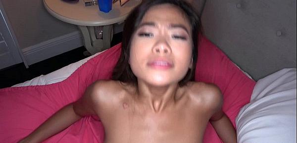  Hot Petite Asian Daughter Takes Big Dick in Tight Pussy